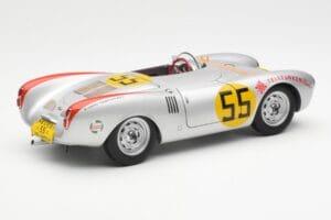 Porsche 550-1500 RS Spyder #55 H. Herrmann Carrera Panamericana 1954 AUTOart 1:18 85470 Metal - imagem 3 de 8