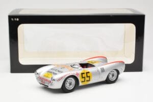Porsche 550-1500 RS Spyder #55 H. Herrmann Carrera Panamericana 1954 AUTOart 1:18 85470 Metal - imagem 8 de 8