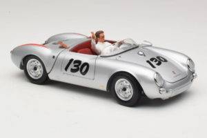 Porsche 550 A Spyder Little Bastard James Dean Schuco 1:18 450033200 Metal - imagem 6 de 8
