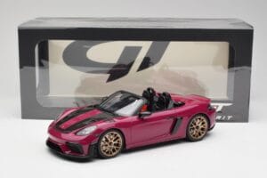 Porsche 718 982 Spyder RS Weissach Package Ruby Star Neo GT Spirit 1:18 GT486 Resina - imagem 6 de 6