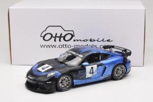 Porsche 718 Cayman GT4 RS Clubsport Preto Azul Otto 1:18 OT469 Resina - imagem 6 de 6