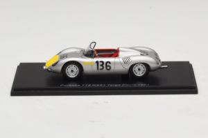 Porsche 718 RS 61 #136 S. Moss / G. Hill Porsche KG Targa Florio 1961 Spark 1:43 S4149 Resina