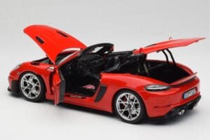 Porsche 718 Spyder RS Guards Red Norev 1:18 187271 Metal - imagem 5 de 8