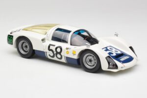 Porsche 906K #58 G. Klass / R. Stommelen 24 Hours of Le Mans 1966 Minichamps 1:18 100666158 Metal - imagem 6 de 8