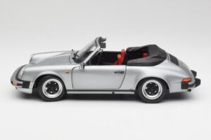Porsche 911 930 Carrera 3.2 Cabriolet Cinzento Metálico Minichamps 1:18 100063034 Metal - imagem 4 de 8