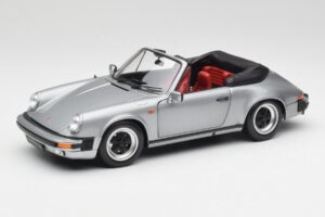 Porsche 911 930 Carrera 3.2 Cabriolet Cinzento Metálico Minichamps 1:18 100063034 Metal