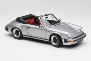 Porsche 911 930 Carrera 3.2 Cabriolet Cinzento Metálico Minichamps 1:18 100063034 Metal - imagem 6 de 8