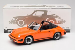 Porsche 911 930 Carrera 3.2 Targa Laranja Minichamps 1:18 100063064 Metal - imagem 8 de 8