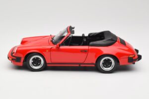 Porsche 911 930 Carrera 3.2 Cabriolet Guards Red Minichamps 1:18 110063030 Metal - imagem 4 de 8
