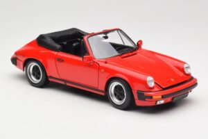 Porsche 911 930 Carrera 3.2 Cabriolet Guards Red Minichamps 1:18 110063030 Metal - imagem 6 de 8