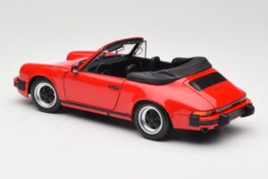 Porsche 911 930 Carrera 3.2 Cabriolet Guards Red Minichamps 1:18 110063030 Metal - imagem 7 de 8