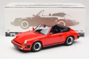 Porsche 911 930 Carrera 3.2 Cabriolet Guards Red Minichamps 1:18 110063030 Metal - imagem 8 de 8