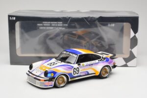 Porsche 911 934 Schiller Racing Team #69 R. Haldi / H. Vetsch 24 Hours of Le Mans 1976 Minichamps 1:18 155766469 Metal - imagem 6 de 6