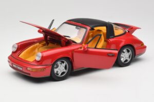 Porsche 911 964 Carrera 2 Targa Vermelho Anson 1:18 30305-W Metal - imagem 2 de 8