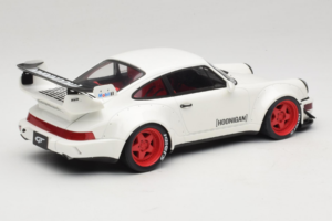 Porsche 911 964 RWB Hoonigan Branco GT Spirit 1:18 GT732 Resina - imagem 2 de 6