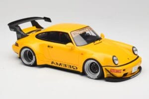 Porsche 911 964 RWB Keema Yellow GT Spirit 1:18 GT492 Resina - imagem 4 de 6