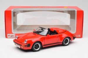 Porsche 911 964 Speedster Vermelho Maisto 1:18 37800-M2 Metal - imagem 8 de 8
