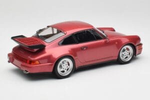 Porsche 911 964 Turbo Vermelho Minichamps 1:18 155069102 Metal - imagem 2 de 6