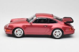 Porsche 911 964 Turbo Vermelho Minichamps 1:18 155069102 Metal - imagem 3 de 6