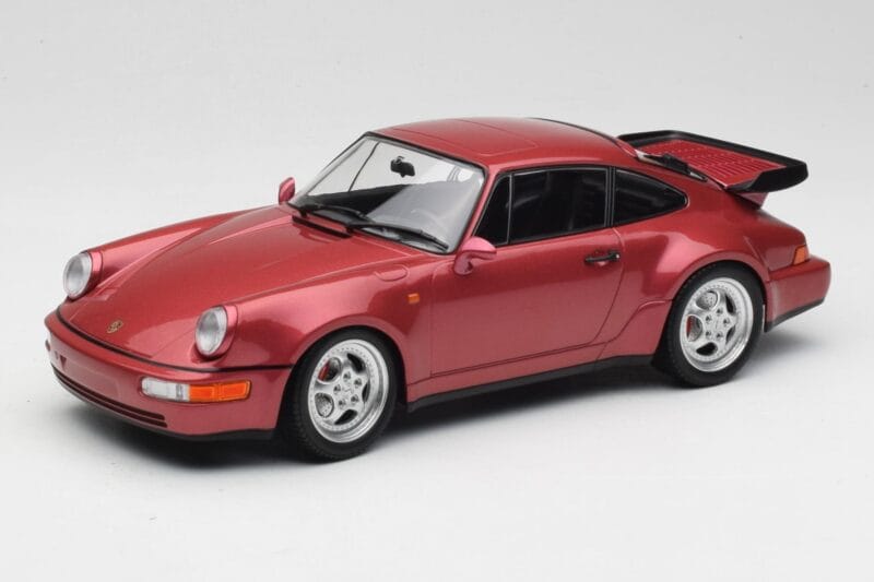 Porsche 911 964 Turbo Vermelho Minichamps 1:18 155069102 Metal