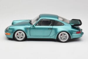 Porsche 911 964 Turbo Wimbledon Green Metallic Solido 1:18 S1803407 Metal - imagem 4 de 8