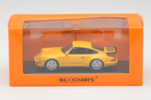 Porsche 911 964 Turbo Amarelo MaxiChamps 1:43 940069104 Metal - imagem 4 de 4
