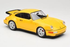 Porsche 911 964 Turbo Amarelo Minichamps 1:18 155069100 Metal - imagem 4 de 6