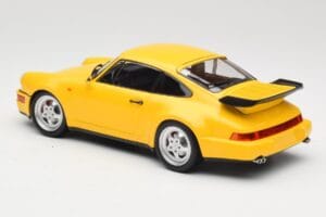 Porsche 911 964 Turbo Amarelo Minichamps 1:18 155069100 Metal - imagem 5 de 6