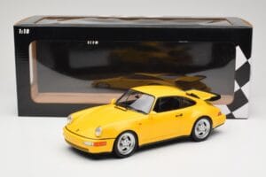 Porsche 911 964 Turbo Amarelo Minichamps 1:18 155069100 Metal - imagem 6 de 6