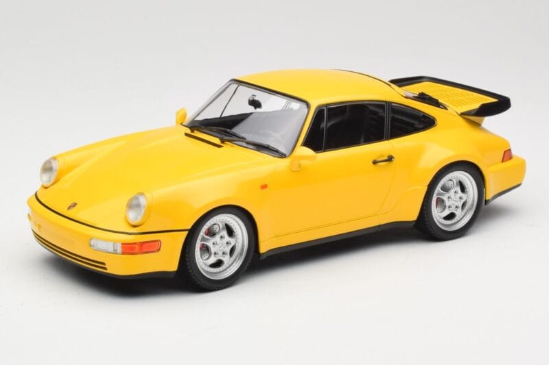 Porsche 911 964 Turbo Amarelo Minichamps 1:18 155069100 Metal
