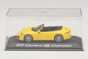 Porsche 911 991 Carrera 4S Cabriolet Amarelo Minichamps 1:43 WAP0201120C Metal - imagem 4 de 5