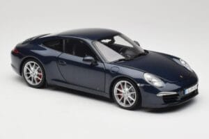 Porsche 911 991 Carrera S Blue Metallic Minichamps 1:18 WAP0210200C Metal - imagem 6 de 8