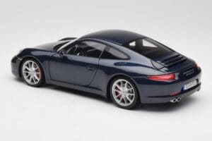 Porsche 911 991 Carrera S Blue Metallic Minichamps 1:18 WAP0210200C Metal - imagem 7 de 8
