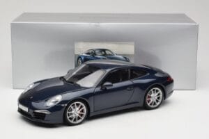 Porsche 911 991 Carrera S Blue Metallic Minichamps 1:18 WAP0210200C Metal - imagem 8 de 8