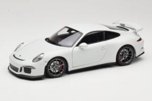 Porsche 911 991 GT3 Branco Com Jantes Prateadas Minichamps 1:18 113062721 Metal