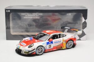 Porsche 911 991.1 GT3 R #3 Frikadelli Racing N. Siedler / K. Abbelen / S. Schmitz 24 Hours of Nurburgring 2016 Minichamps 1:1 - imagem 6 de 6