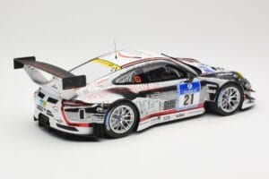 Porsche 911 991.1 GT3 R #21 WTM Racing J. Stursberg / V. Krumbach 24h Nurburgring 2016 Minichamps 1:18 155166021 Metal - imagem 2 de 6
