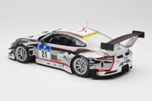 Porsche 911 991.1 GT3 R #21 WTM Racing J. Stursberg / V. Krumbach 24h Nurburgring 2016 Minichamps 1:18 155166021 Metal - imagem 5 de 6