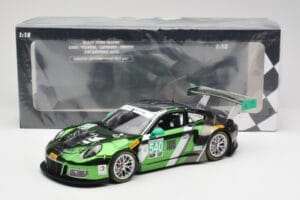 Porsche 911 991.1 GT3 R #540 Black Swan Racing P. Long / T. Pilgrim 24h Daytona 2016 Minichamps 1:18 155166540 Metal - imagem 6 de 6