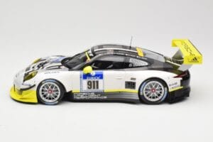 Porsche 911 991.1 GT3 R #911 Manthey Racing N. Tandy / E. Bamber 24h Nurburgring 2016 Minichamps 1:18 155166911 Metal - imagem 3 de 6