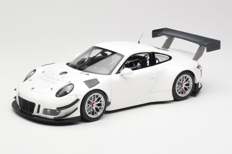 Porsche 911 991.1 GT3 R Branco Com Jantes Prateadas Minichamps 1:18 153166000 Metal