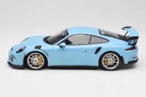 Porsche 911 991.1 GT3 RS Azul Jantes Mate Minichamps 1:18 153066235 Metal - imagem 3 de 6