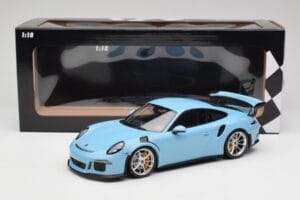 Porsche 911 991.1 GT3 RS Azul Jantes Mate Minichamps 1:18 153066235 Metal - imagem 6 de 6
