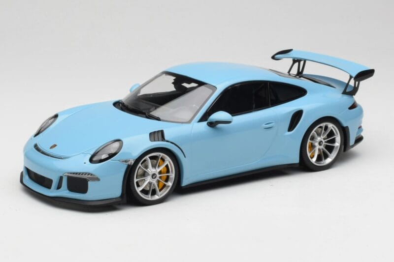 Porsche 911 991.1 GT3 RS Azul Jantes Mate Minichamps 1:18 153066235 Metal