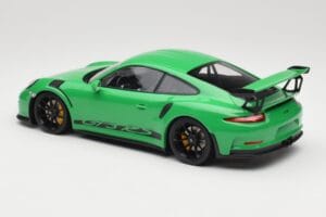 Porsche 911 991.1 GT3 RS Verde Jantes Pretas Minichamps 1:18 153066228 Metal - imagem 5 de 6