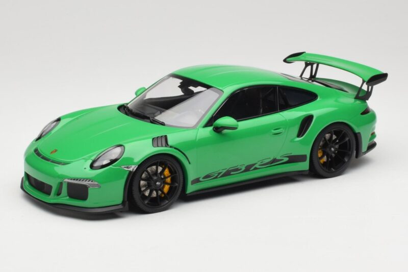 Porsche 911 991.1 GT3 RS Verde Jantes Pretas Minichamps 1:18 153066228 Metal