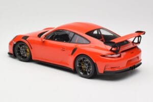 Porsche 911 991.1 GT3 RS Lava Orange Minichamps 1:18 155066220 Metal - imagem 5 de 6