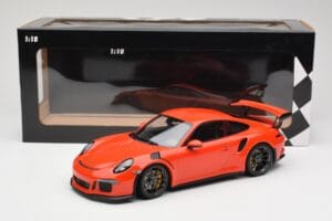 Porsche 911 991.1 GT3 RS Lava Orange Minichamps 1:18 155066220 Metal - imagem 6 de 6