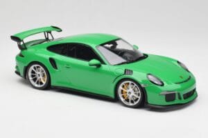 Porsche 911 991.1 GT3 RS Lizard Verde & Rodas Prata Minichamps 1:18 153066229 Metal - imagem 4 de 6