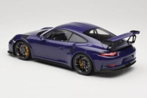 Porsche 911 991.1 GT3 RS Ultraviolet Minichamps 1:18 155066221 Metal - imagem 5 de 6